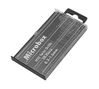Garosa Jeu de Mini Forets Hélicoïdaux Micro HSS, 20 Pièces, 0.3mm-1.6mm avec étui pour Bois et Plastique PCB, Bijoux Artisanaux