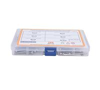 Garosa Kit d'assortiment de Boulons à écrous Hexagonaux Ensemble de Vis à Tête Cylindrique à Six Pans Creux en Acier Inoxydable A2 200 Pièces Écrous et Boulons M3 avec Clés pour la Maintenance de