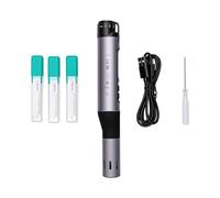 Garosa Kit de Fer à Souder sans Fil 10 W alimenté par Batterie avec écran Couleur IPS de 0,96 Pouce et Plage de Température de 100 à 450 ℃ pour la Réparation de Bijoux D'appareils