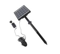 Garosa Kit de Pompe de Fontaine Solaire avec 6 Buses DC 7V 3.5W pour Bain D'oiseaux, Bassin D'eau