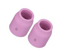 Garosa Kit de Tasses en Verre pour Pistolet de Soudage, 12 Pièces, Ensemble de Tasses de Soudage en Cuivre PTFE TIG, 8 Buses en Porcelaine, 10 Verres de 2,4 Mm, Corps de Pince 3 32 pour Soudeurs à la