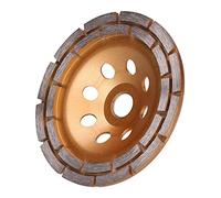 Garosa Meule Tasse à Double Rangée de Diamants, 150mm Alliage traité | Façonnage de surface en béton, configuration de segments à double rangée, pour carreaux de céramique en marbre, corps