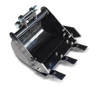 Garosa Mini-pelle de 380 Mm, Godet de Tranchée, Dents Robustes en Métal Dur pour une Excavation Efficace sur les Projets D'aménagement Paysager