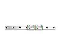 Garosa Miniature Linear Guide Rail, MGW12C-300-2R Stainless Steel | Conception de rail à billes en arc gothique, angle de contact de 45°, circulation de billes à deux rangées, dispositif de