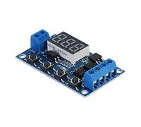 Garosa Module de Minuterie DC 5 V à 36 V avec Affichage LED, Relais de Commutation à Retard Réglable pour Moteurs et Lumières DC