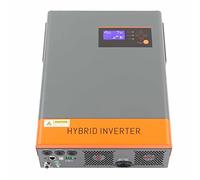 Garosa Onduleur Solaire de Raccordement au Réseau 5 500 W, Onduleur Hybride en Cuivre et Fer avec MPPT 120 à 450 V CC 500 V COV LCD LED Onde Sinusoïdale Pure pour Une Utilisation de Secours Solaire