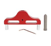 Garosa Outil de Marquage Scriber Centre 95mm Haute Précision Alliage d'Aluminium Léger pour Menuisier Professionnel et Bricolage Rouge