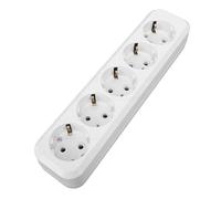Garosa Panneau de Prise Européen, Matériau PC, Prise de Courant Européenne 16A 250V avec Conception à Trou Rond pour Usage Domestique et de Bureau (10 trous)