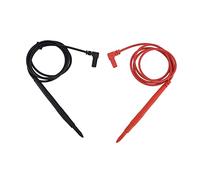 Garosa Pointes de Test Multimetre Ultra Fines, Pointe D'aiguille Doree | Sonde de broche IC haute sensibilité, fil PVC en Silicone Super doux, longueur totale de 108cm, évalué 1000V 10A,