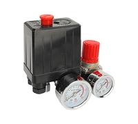 Garosa Pressostat de Compresseur d'air en Alliage de Zinc et Laiton ABS Régulateur de Pression de Compresseur d'air 1 Filetage de 4 Pouces 0,5 à 0,8MPA 0 à 12BAR 0 à 180PSI pour le Contrôle du 'air