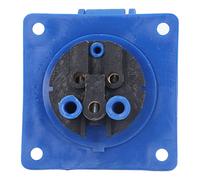 Garosa Prise Industrielle Dissimulée 3 Broches CEE IP44, PC et Laiton, Bleu, 220-250V, Installation Facile, pour Cave et Applications Industrielles
