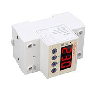 Garosa Protecteur de Surtension PC Dispositif de Protection de Tension Réglable AC220V 40A Réinitialisation Automatique 80V à 400V Rail DIN pour Climatiseur de Pompe d'atelier à Domicile (40A)