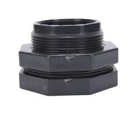 Garosa Raccord Traversée de Cloison PVC 4 Pouces, Connecteur Réservoir | Joint EPDM pour étanchéité Anti-fuite, Résistant aux Intempéries, Compatible Trou de 5-3/4in, pour Aquarium Piscine