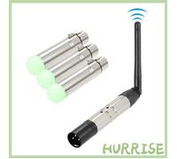 Garosa Récepteur émetteur DMX512 Kit émetteur-récepteur Portable sans fil DMX512 2.4G ISM, 4 pièces, pour fête sono lampe Prise UE