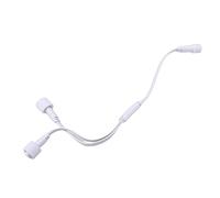 Garosa Répartiteur de Connecteur Y pour Lumière Extérieure, pour H705A H705B H705C, 1 Mâle 2 Femelles, Câble en PVC, Idéal pour L'éclairage Extérieur Permanent