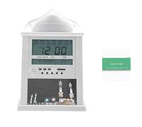 Garosa Réveil Islamique Azan Numérique Automatique avec Calcul Précis des Temps de Prière Écran LED Multilingue pour Maison et Mosquée Idéal pour Musulmans