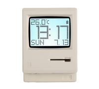 Garosa Réveil Numérique LCD Rétro, avec Rétro-éclairage Chaud Réglable, pour Chambre à Coucher, Collectionneurs de Technologies de Style Vintage
