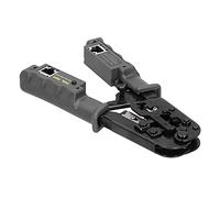 Garosa RJ45 Outil de Pince à Cosses avec Testeur Détachable | Pince à dénuder et coupe-fil, jeu de matrices 4P 6P 8P, poignée à cliquet, entretien des câbles réseau Cat5 Cat6,