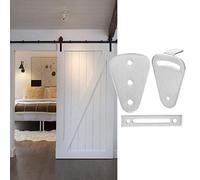 Garosa Serrure de Porte en Acier Inoxydable, Accessoire de Quincaillerie de Serrure de Porte de Grange, Environ 61 G, pour Coulissante, Utilisation sur Rail de Suspension avec Construction Compacte,