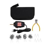 Garosa Soudeur de Plastique à Chauffage Rapide Kit D'agrafeuse à Chaud de Soudeur de Réparation de Plastique Rapide avec 400 ℃ Réchauffement Réparation Polyvalente pour Poi (Prise UE)