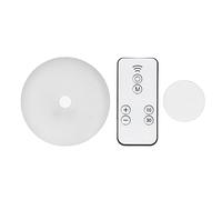 Garosa Veilleuse Murale LED Ronde Sans Fil avec Télécommande Lumière Chaude Douce 18 LEDs Idéale pour Cuisine Escalier Armoire Chevet Lecture