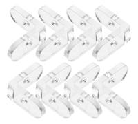 GAROZATION 15 Équerres D'angle en Acrylique Transparentes, Connecteurs L Robustes pour Boîtes, Fixations Détachables, Supports D'angle Pratiques pour Rangement, Présentation et Emballage,