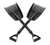 GAROZATION 2 Pièces Outil de Pelle à Neige Portable et Détachable en Alliage Abs pour Déneigement Terrasse et Trottoir, pour Usage d'urgence en Voiture et Grandes Surfaces