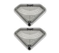 GAROZATION 2pièces Panier Égouttoir Triangulaire Magnétique pour Évier de Cuisine Récupérateur Déchets Alimentaires Organiseur Angle sans Perçage pour Fruits et Légumes Panier Drainant