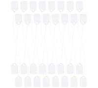 GAROZATION 300pièces Lot de Étiquettes Papier avec Ficelle pour Bijoux et Vêtements Étiquettes Prix Vierges Inscriptibles pour Affichage et Marquage des Produits