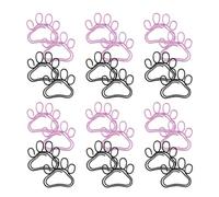GAROZATION 50 Trombones Pratiques Multi-usages Forme Griffe de Chat en Métal Lot de 2 Couleurs, 25 Pièces Chacune pour Documents et Albums Photo