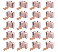 GAROZATION Boîte à Bonbons Lot de 20 Pièces pour Mariage Pratique et Solide Vintage de Valise en Papier Kraft Ficelle et Fête