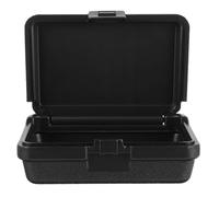 GAROZATION Boîte de Rangement Rigide pour Outils de Voiture Noire Étanche, Petite Mallette Portable en Plastique pour Accessoires de Quincaillerie et Stockage Extérieur