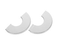 GAROZATION Cache-robinet Décoratif Rond en Acier Inoxydable Résistant à L'usure Bride Fendue, Compatible Large pour Robinet et Tuyau, pour Salle de Bain et Maison