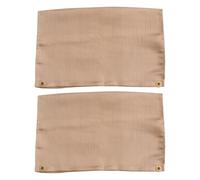 GAROZATION Couverture Ignifuge 2 Pièces en Fibre de Verre, Khaki | 45 X 45cm, Usage Grill et Camping, Rangement Net Après Extinction, Secours D'urgence