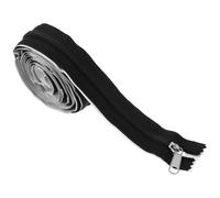 GAROZATION Fermeture Éclair Robuste et Auto-adhésive en Nylon Plastique Géante Noir Adaptée aux Tentes Murales et Panneaux pour Structures Extérieures