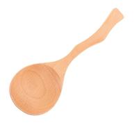 GAROZATION Grosse Cuillère en Bois Polyvalente avec Design Minimaliste et Capacité Généreuse, Ustensile Cuisine Élégant pour Servir le Riz à Domicile