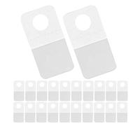 GAROZATION Languettes Adhésives Transparentes 500 Pièces Facile à Installer en Pvc Crochet Suspendu Auto-adhésif Gain de Place pour Étagères pour Présentoirs de Magasin