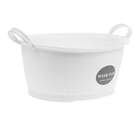 GAROZATION Lavabo Binaural en Plastique Rose Facile à Déplacer Tenir, Bassine de Lavage Domestique Polyvalente pour Visage, Mains et Légumes, Petite Taille Pratique