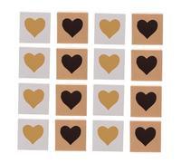 GAROZATION Lot de 60 Boîtes Présents en Papier Kraft Carré Cœur, Boîte Élégante et Simple pour Noël ou Ventes de Pâtisseries Couleur