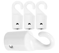 GAROZATION Lot Store Blanc pour et Vénitien de Métal en de 4 Pièces en Pièce Accessoire Solide Polyvalent pour Stores à Bandes Verticales