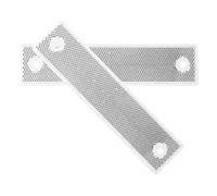 GAROZATION Marqueur de Sécurité 2pcs Rectangulaire Réfléchissant en Acrylique Blanc 180x40mm Haute Visibilité pour Garde-corps et Bord de Route Conduite Nocturne