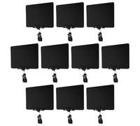 GAROZATION Mini Porte-Affiches à Pince Double Face A5 Noir Effaçable Lot de 10 en Plastique Solide pour Étiquettes de Prix en Commerce de Détail et Supermarchés