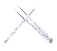 GAROZATION Outils de Manucure pour Nail Art en Plastique Set de 3 Pinceaux Stylo de Peinture Précis 11/15/20mm pour Usage Personnel et Professionnel
