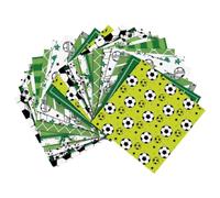 GAROZATION Papier Cadeau Football pour Garçon et Filles 24pcs Motifs Vibrants de Ballon de Foot, Papier pour Fêtes à Thème Football et Décorations D'anniversaire