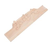 GAROZATION Plaques Décoratives en Bois Marron pour Meubles, Panneaux de Porte D'armoire et Façades de Tiroirs, Motifs Floraux Sculptés la Main en 3D, Style Européen Vintage Élégant,
