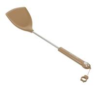 GAROZATION Set de 4 Spatules Cuisine en Silicone Résistant Chaleur, Spatule Antiadhésive pour Wok, Manche en Acier Inoxydable, Cuisson Quotidienne