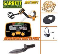Garrett - Détecteur De Métaux Ace 200 i Avec Protège Disque + casque + couteau de fouille