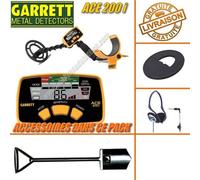 Garrett - Détecteur De Métaux Ace 200 i Avec Protège Disque + casque + pelle bigfoot