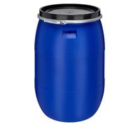 Garronda 180L Fût alimentaire en plastique HDPE pour maison&jardin GD-0078, Bleu