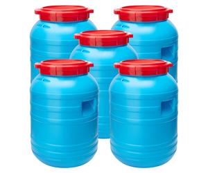 Garronda 5x 30L Fût en plastique Fût alimentaire Fût universel 30 litres GD-0055